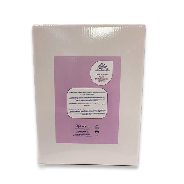 Latte per massaggi fluidi Kinefis 5 litri. Ideale per massaggi prolungati